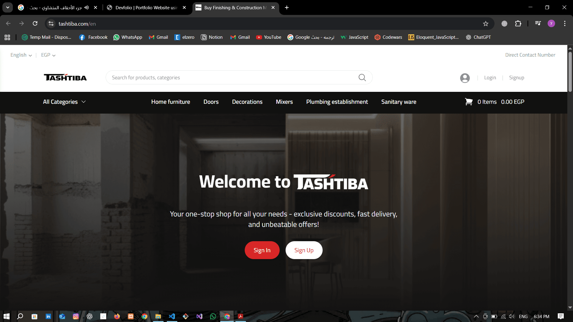 Tashtiba Multi-Vendor E-commerce