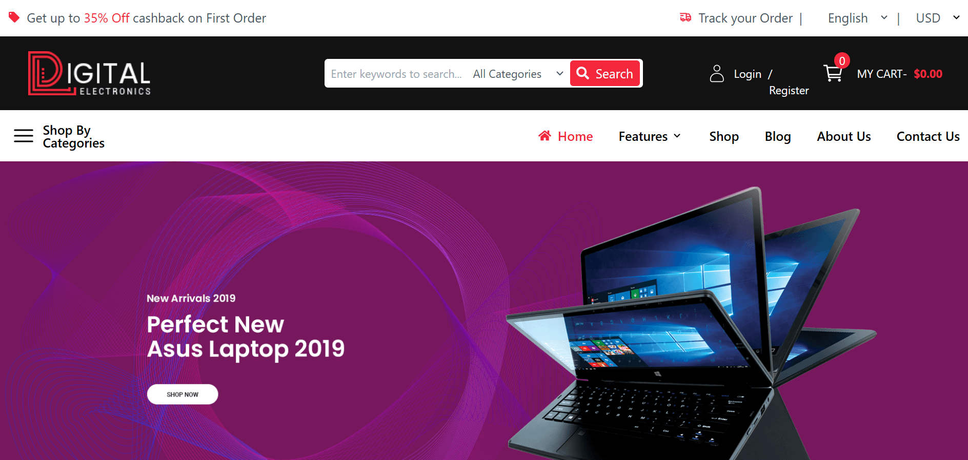 Digital Electronics E-commerce